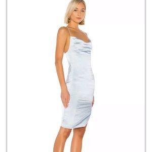 superdown Billie Drape Midi Dress in Dusty Blue Strappy Size XXSmall
